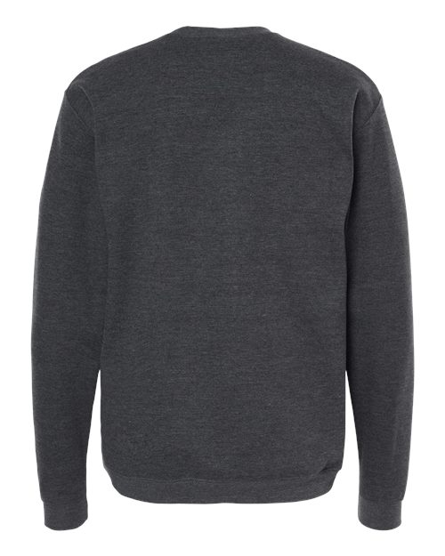 M&O 3340, Unisex Crewneck Fleece, Dark Heather