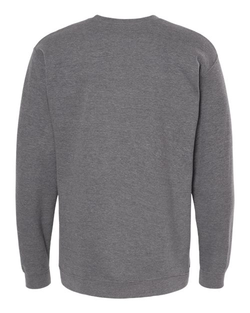 M&O 3340, Unisex Crewneck Fleece, Heather Grey
