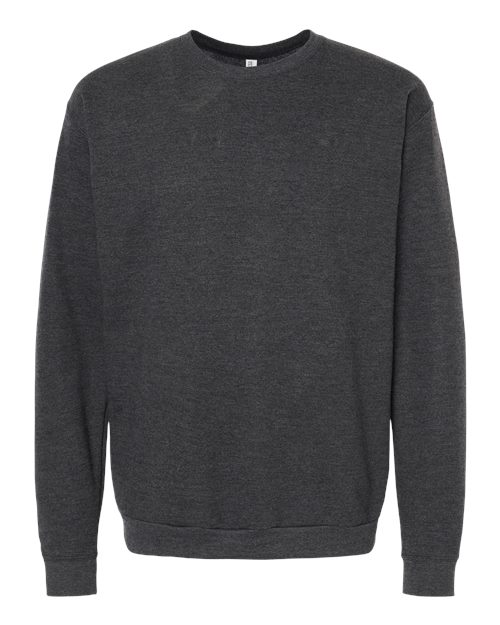 M&O 3340, Unisex Crewneck Fleece, Jet Black Heather