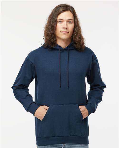 Hooded Sweatshirt - - 9410 Navy 00739 14 oz and over Adult Blends Cotton - Over 50% Cuffed / Cuffs Drawstring Fleece Fleece - Premium - Hood Heavy (Over 6 oz) Hooded KF9011 King Fashion Long Sleeves Mens & Unisex Pockets Polyester Ribbed Sweatshirts Sweatshirts & Fleece Tops