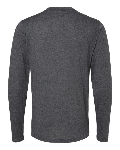 M&O 3520, Poly-blend Long Sleeve T-shirt, Heather Charcoal