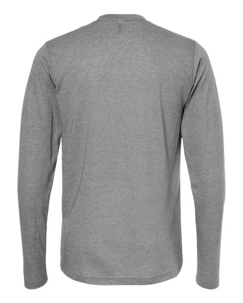 M&O 3520, Poly-blend Long Sleeve T-shirt, Heather Grey
