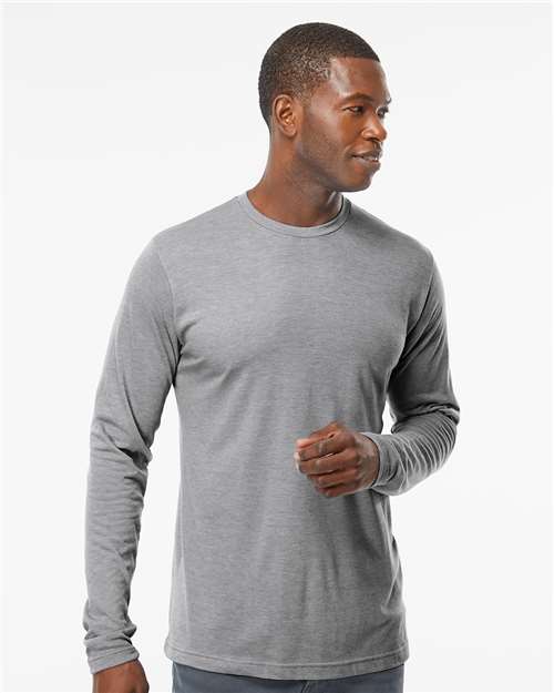 Poly-Blend Long Sleeve T-Shirt - - 9412 Heather Grey 00542 3520 6-6.9 oz Blends Cotton Cotton/Poly (50/50) Crewneck Fall Layering CA Fall Style Guide 2024 CA Long Sleeves M&O Mens & Unisex No Visible Logos Polyester - Over 50% Regular (5-6 oz) S&S Exclusive Brands Side Seams T-Shirts T-Shirts - Long Sleeve The Edit Styles we're loving CA Tops
