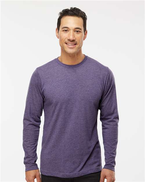Poly-Blend Long Sleeve T-Shirt - - 9412 Heather Purple 00542 3520 6-6.9 oz Blends Cotton Cotton/Poly (50/50) Crewneck Fall Layering CA Fall Style Guide 2024 CA Long Sleeves M&O Mens & Unisex No Visible Logos Polyester - Over 50% Regular (5-6 oz) S&S Exclusive Brands Side Seams T-Shirts T-Shirts - Long Sleeve The Edit Styles we're loving CA Tops