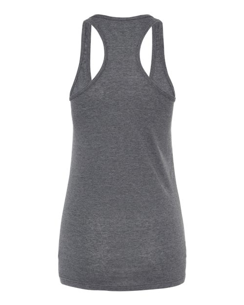 M&O 3590, Women's Racerback Blend Tank, Heather Charcoal