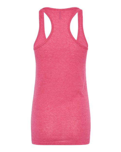 M&O 3590, Women's Racerback Blend Tank, Heather Fuchsia