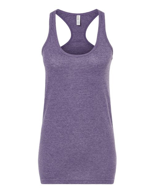 M&O 3590, Women's Racerback Blend Tank, Heather Purple