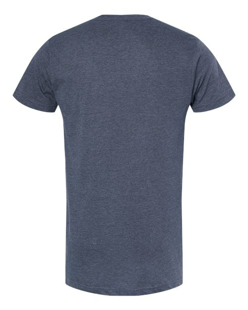 M&O 4502, Fine Jersey T-shirt, Heather Navy