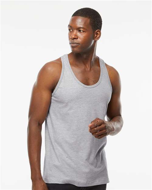 M&O 4505, Tank Top, Heather Grey