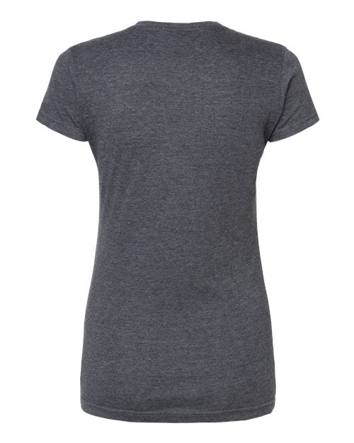 M&O 4513, Women's Fine Jersey T-shirt, Heather Charcoal