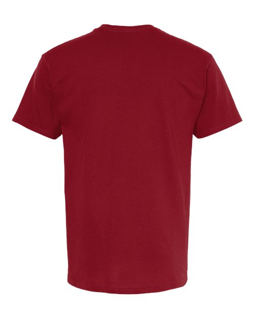 M&O 4800, Men's Gold Soft Touch T-shirt, Cardinal Red