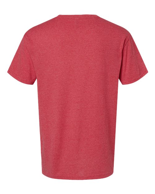 M&O 4800, Men's Gold Soft Touch T-shirt, Heather Red