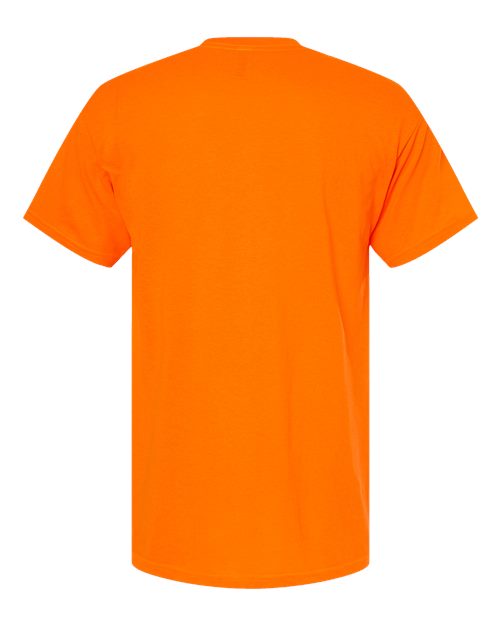 M&O 4800, Men's Gold Soft Touch T-shirt, Safety Orange