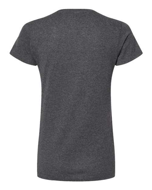 M&O 4810, Women's Gold Soft Touch T-shirt, Dark Heather