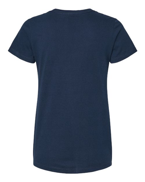 M&O 4810, Women's Gold Soft Touch T-shirt, Deep Navy