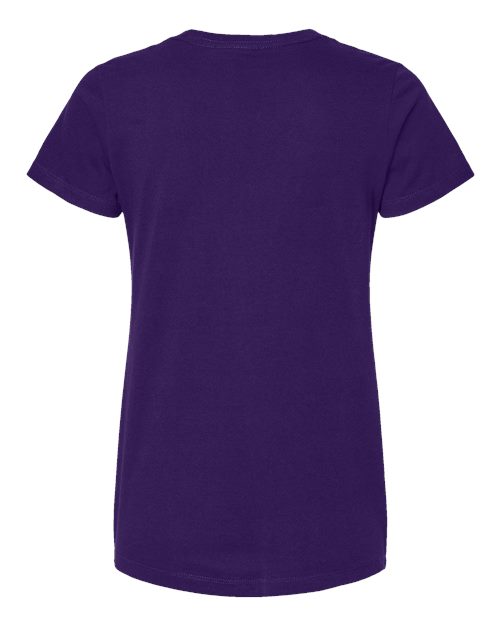 M&O 4810, Women's Gold Soft Touch T-shirt, Purple