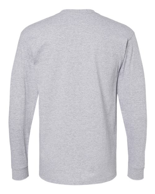 M&O 4820, Unisex Gold Soft Touch Long Sleeve T-shirt, Athletic Heather