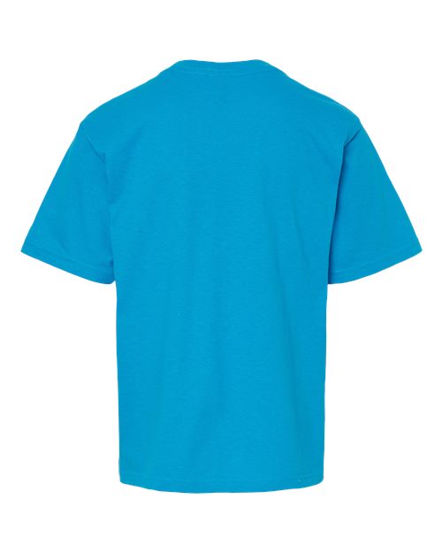 M&O 4850, Youth Gold Soft Touch T-shirt, Sapphire