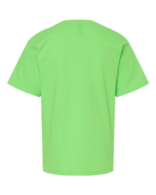 M&O 4850, Youth Gold Soft Touch T-shirt, Vivid Lime