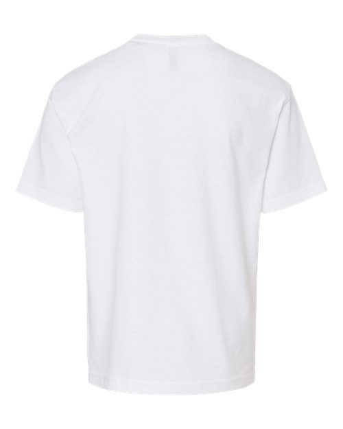 M&O 4850, Youth Gold Soft Touch T-shirt, White