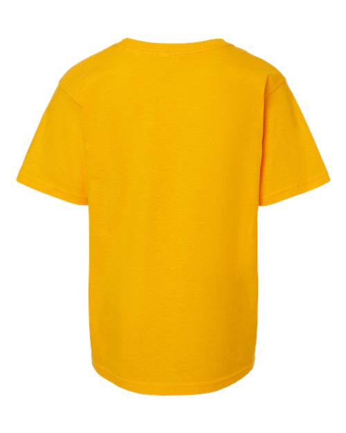 M&O 4850, Youth Gold Soft Touch T-shirt, Gold