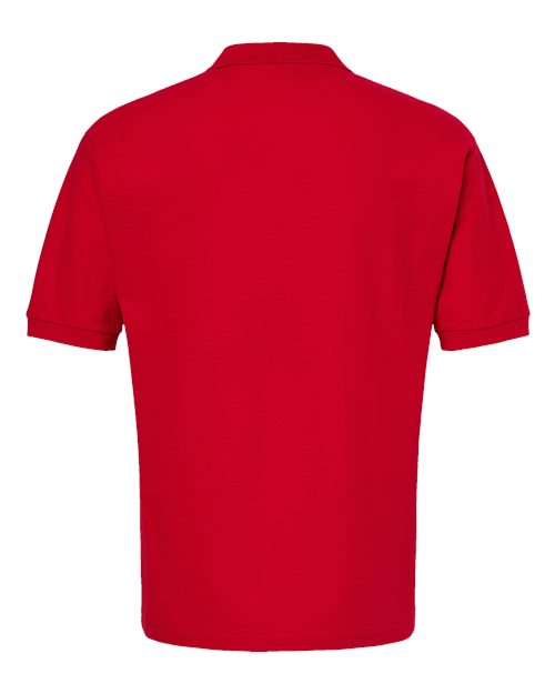 M&O 7002, Ring-spun Piqué Polo, Bright Red