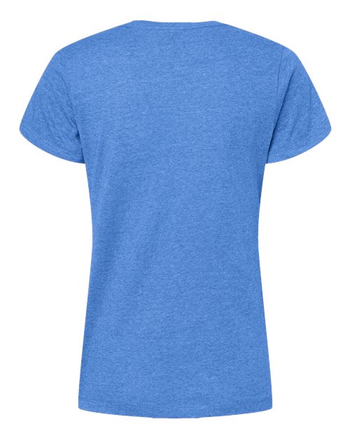 M&O 4810, Women's Gold Soft Touch T-shirt, Heather Royal