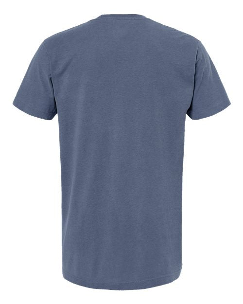 M&O 6500M, Unisex Vintage Garment-dyed T-shirt, Blue Jean
