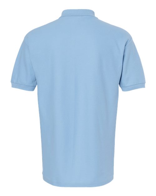 M&O 7002, Ring-spun Piqué Polo, Light Blue