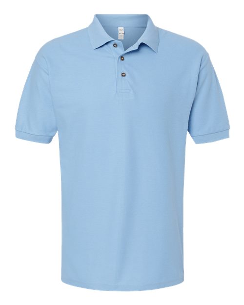 M&O 7002, Ring-spun Piqué Polo, Light Blue