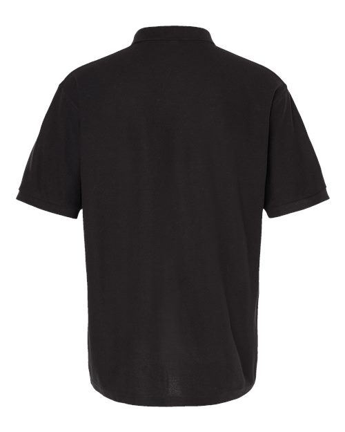 M&O 7006, Soft Touch Polo, Fine Black