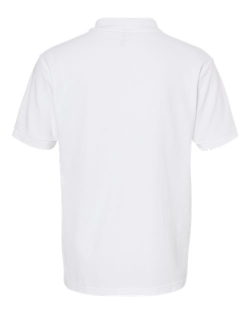 M&O 7006, Soft Touch Polo, Fine White