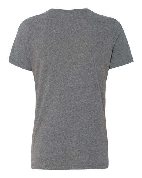 BELLA + CANVAS 6400CVC, Women’s Relaxed Fit Heather Cvc Tee, Deep Heather
