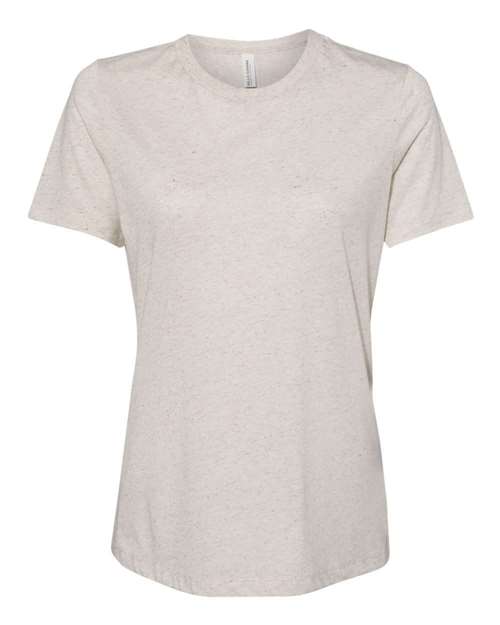 BELLA + CANVAS 6413, Women’s Relaxed Fit Triblend Tee, Oatmeal Triblend