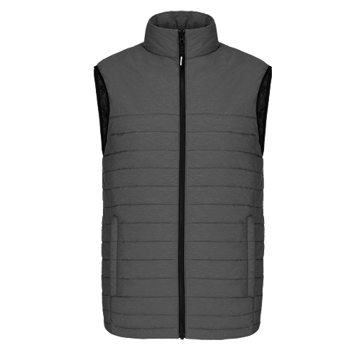 L00935 - Inuvik - Men's Puffy Vest Grey Heather 935 adult mens Muskoka Trail