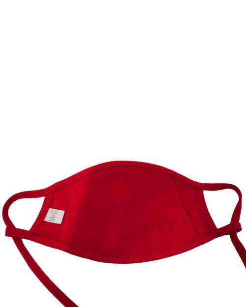 M&O 1004, 100% Cotton Antimicrobial Triple Layer Adjustable Mask, Red