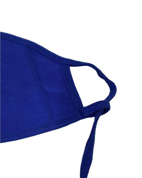 M&O 1004, 100% Cotton Antimicrobial Triple Layer Adjustable Mask, Royal
