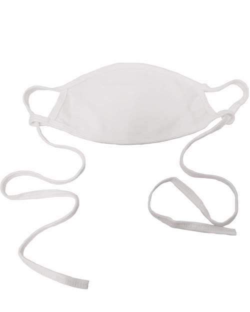 M&O 1004, 100% Cotton Antimicrobial Triple Layer Adjustable Mask, White