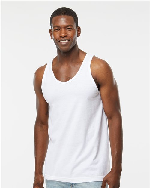Tank Top - - 9432 01342 4505 7-7.9 oz Adult Cotton - 100% Cotton - Ringspun Heavy (Over 6 oz) Jersey Knit M&O Mens & Unisex No Visible Logos Outdoor Workwear Sleeveless T-Shirts T-Shirts - Premium Tank Tops The Edit - Summer Staples CA Tops Tubular Y2K Fashion Trends