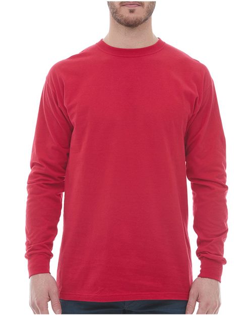 Ring-Spun Long Sleeve T-Shirt - - 9476 02042 5520 9-9.9 oz Adult Cotton Cotton - 100% Cotton - Ringspun Crewneck Long Sleeves M&O Mens & Unisex No Visible Logos Preshrunk S&S Exclusive Brands T-Shirts T-Shirts - Long Sleeve Tops