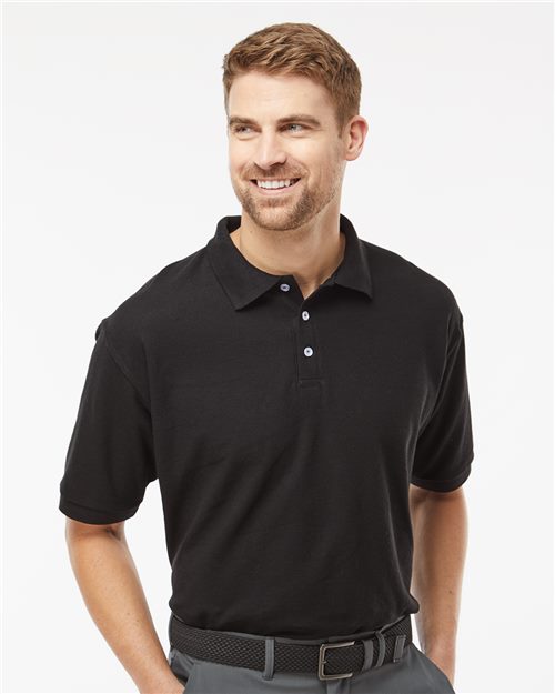 Soft Touch Polo - - 9539 03142 11-11.9 oz 7006 Adult Blends Cotton Cotton/Poly (50/50) M&O Mens & Unisex No Visible Logos Office Apparel and Workwear Pique Plackets Polos Polos & Knits S&S Exclusive Brands Short Sleeves Sport Shirts Tops Tubular