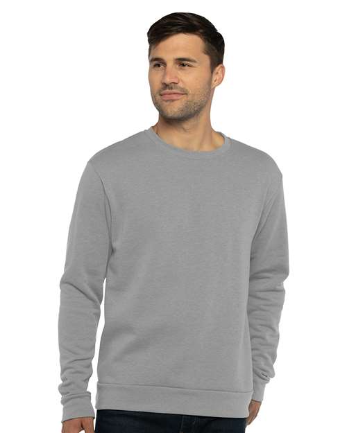 Next Level 9002, Unisex Malibu Crewneck Sweatshirt, Heather Grey