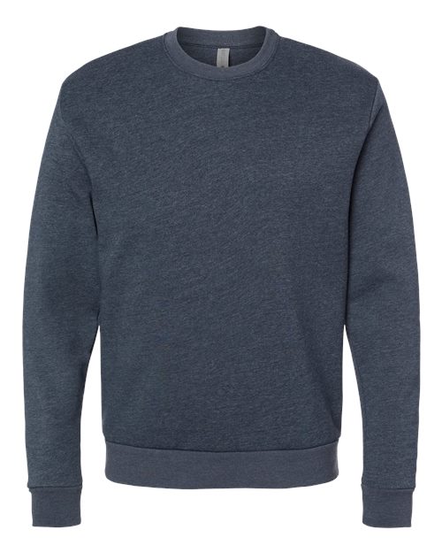 Next Level 9002, Unisex Malibu Crewneck Sweatshirt, Heather Midnight Navy