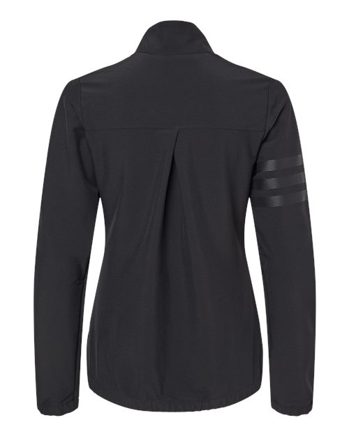 Adidas A268, Women's Wind Resistant Full-zip Jacket, Black/ Black