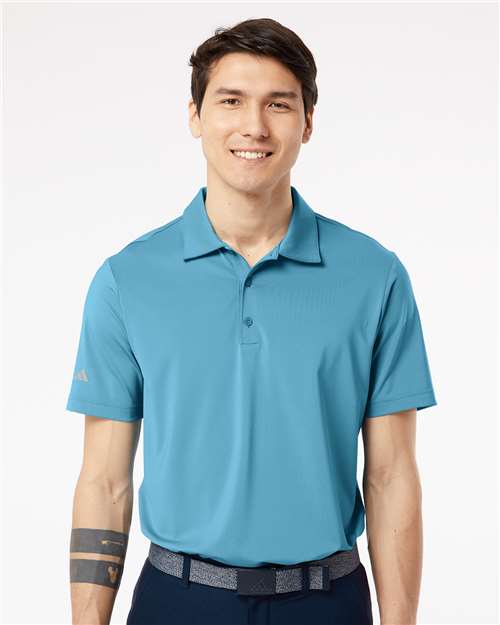 Adidas A514, Men's Ultimate365 Solid Polo, Hazy Blue
