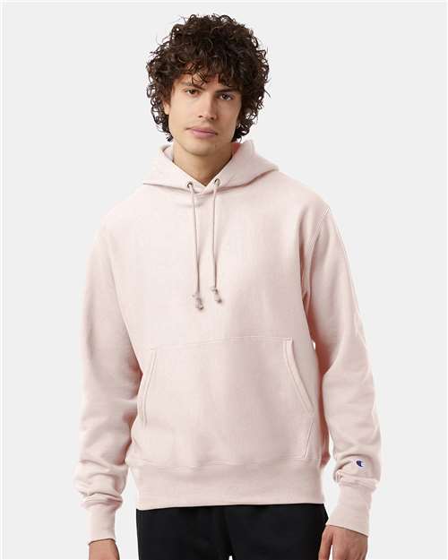 Champion S101, Unisex Reverse Weave Hooded Sweatshirt, Body Blush