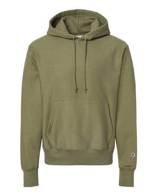 Champion S101, Unisex Reverse Weave Hooded Sweatshirt, Fresh Olive