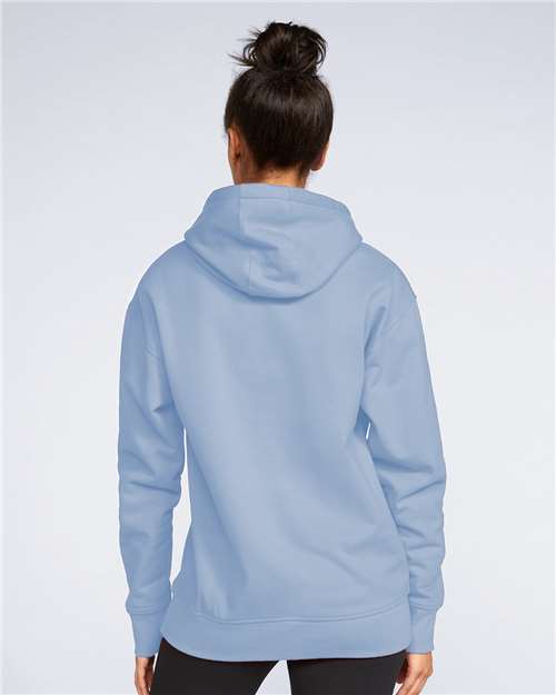 Gildan SF500 Unisex Softstyle® Midweight Hooded Sweatshirt Cotton Cotton-Poly Blend Fleece Hooded Insulated Jersey Midweight Moisture-Wicking Outerwear Pocket Polyester Regular Fit Spandex Sport / Athletic Super Heavyweight Sweatshirts & Fleece Tear-Away Label Tops Womens Womens Tops