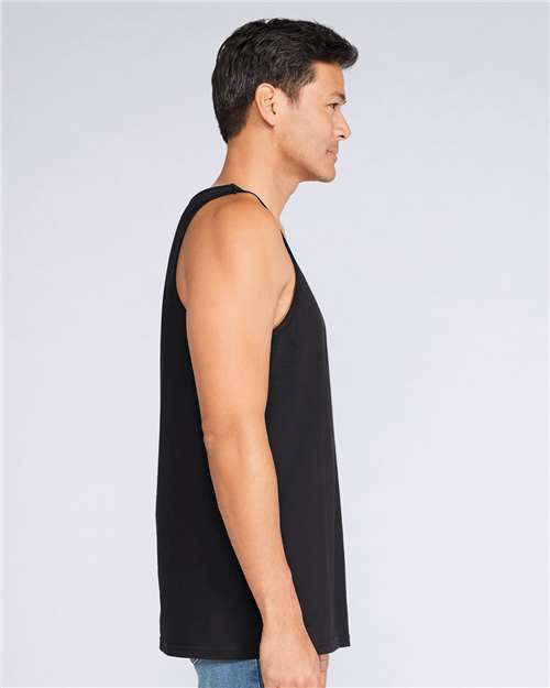 Gildan 64200, Unisex Softstyle Tank Top, Black