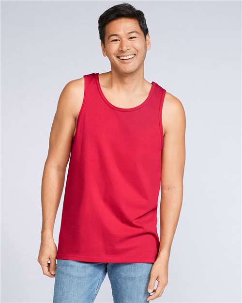 Gildan 64200, Unisex Softstyle Tank Top, Red